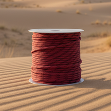 Load image into Gallery viewer, Red with Black Tracer Paracord (100 Meters)