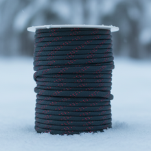 Load image into Gallery viewer, Olive with Red Tracer Paracord (100 Meters)