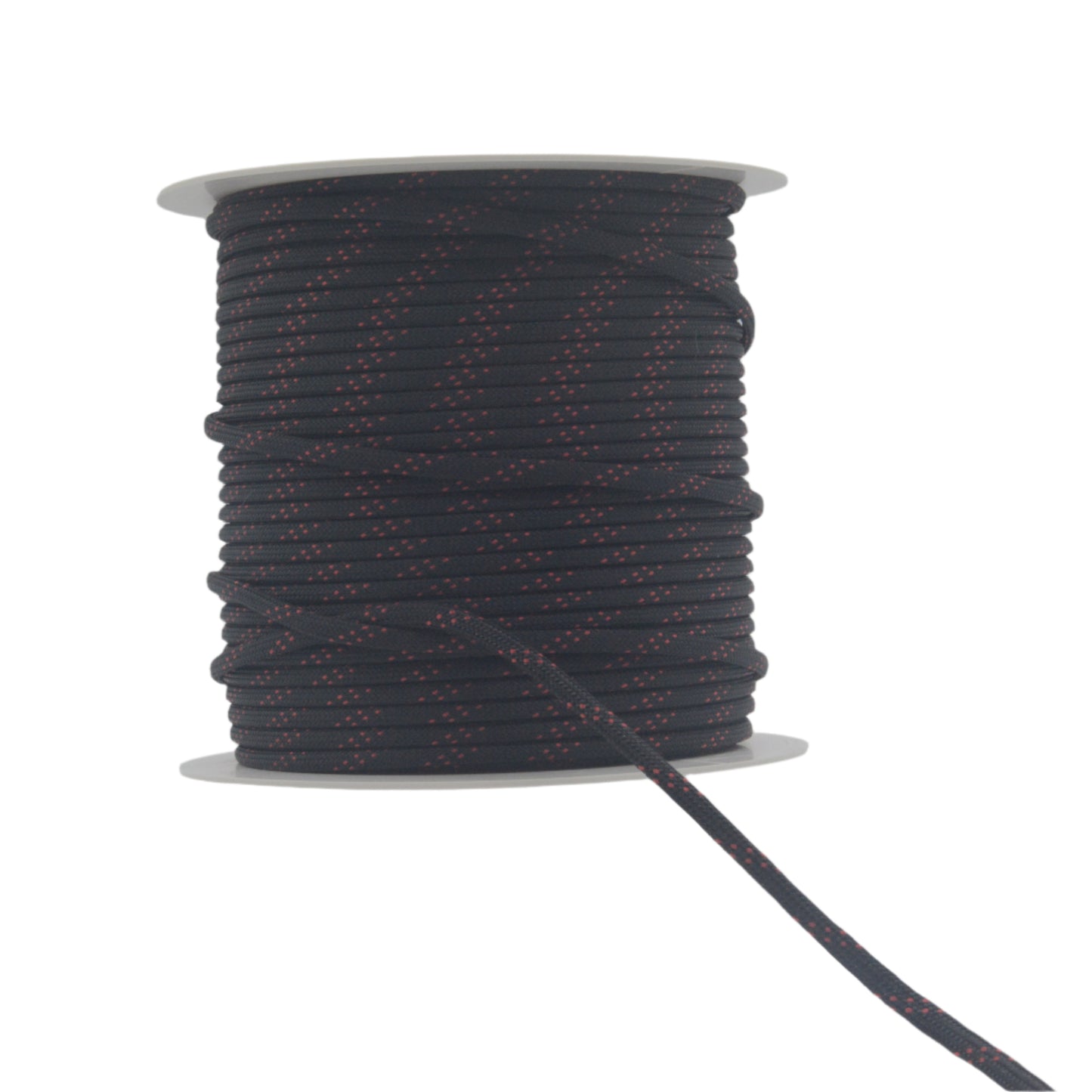 Black with Red Tracer Paracord (100 Meters)