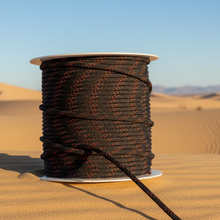 Load image into Gallery viewer, Black with Red Tracer Paracord (100 Meters)