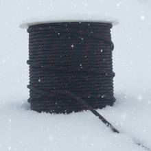 Load image into Gallery viewer, Black with Red Tracer Paracord (100 Meters)