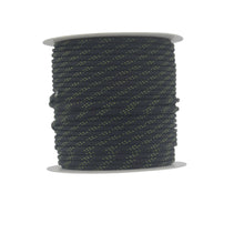 Load image into Gallery viewer, Black with Yellow Tracer Paracord (100 Meters)