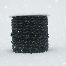 Load image into Gallery viewer, Black with Yellow Tracer Paracord (100 Meters)