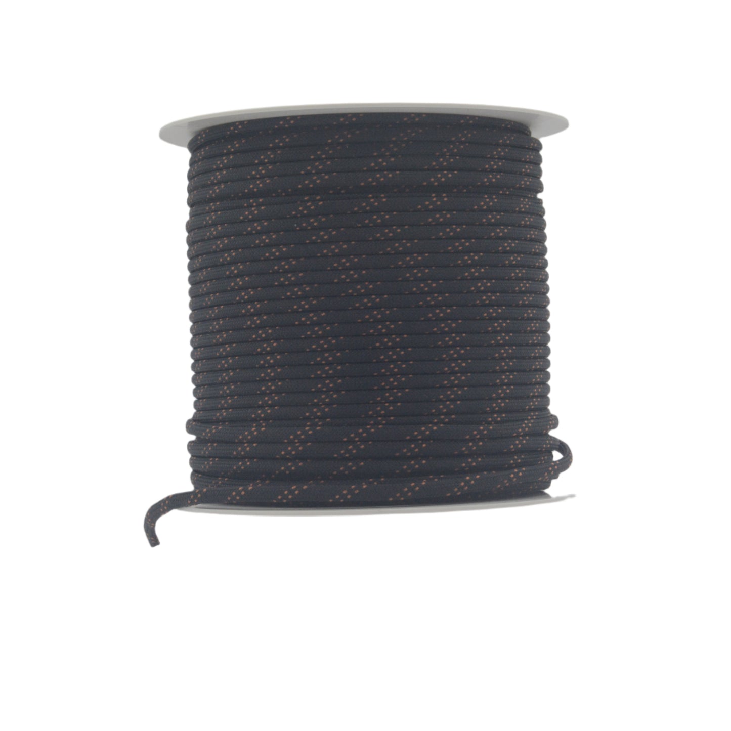 Black with Orange Tracer Paracord (100 Meters)
