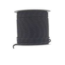 Load image into Gallery viewer, Black with Orange Tracer Paracord (100 Meters)