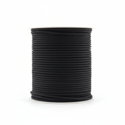 Black paracord 3.5mm, 100m spool