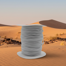 טען תמונה לתצוגת גלריה, מיתר גומי עגול לבן 2 מ"מ (50 מטר)
