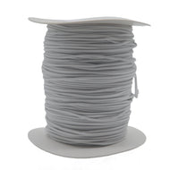 מיתר גומי עגול לבן 2 מ