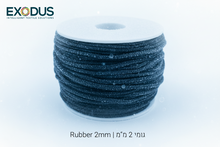 Load image into Gallery viewer, 2mm Black Round Elastic Cord (50 Meters)
