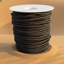טען תמונה לתצוגת גלריה, חוט גומי עגול שחור 4 מ"מ (50 מטר)
